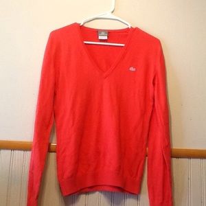 Lacoste v-neck sweater, sz. M (42) .